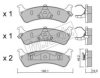 fri.tech. 644.0 Brake Pad Set, disc brake